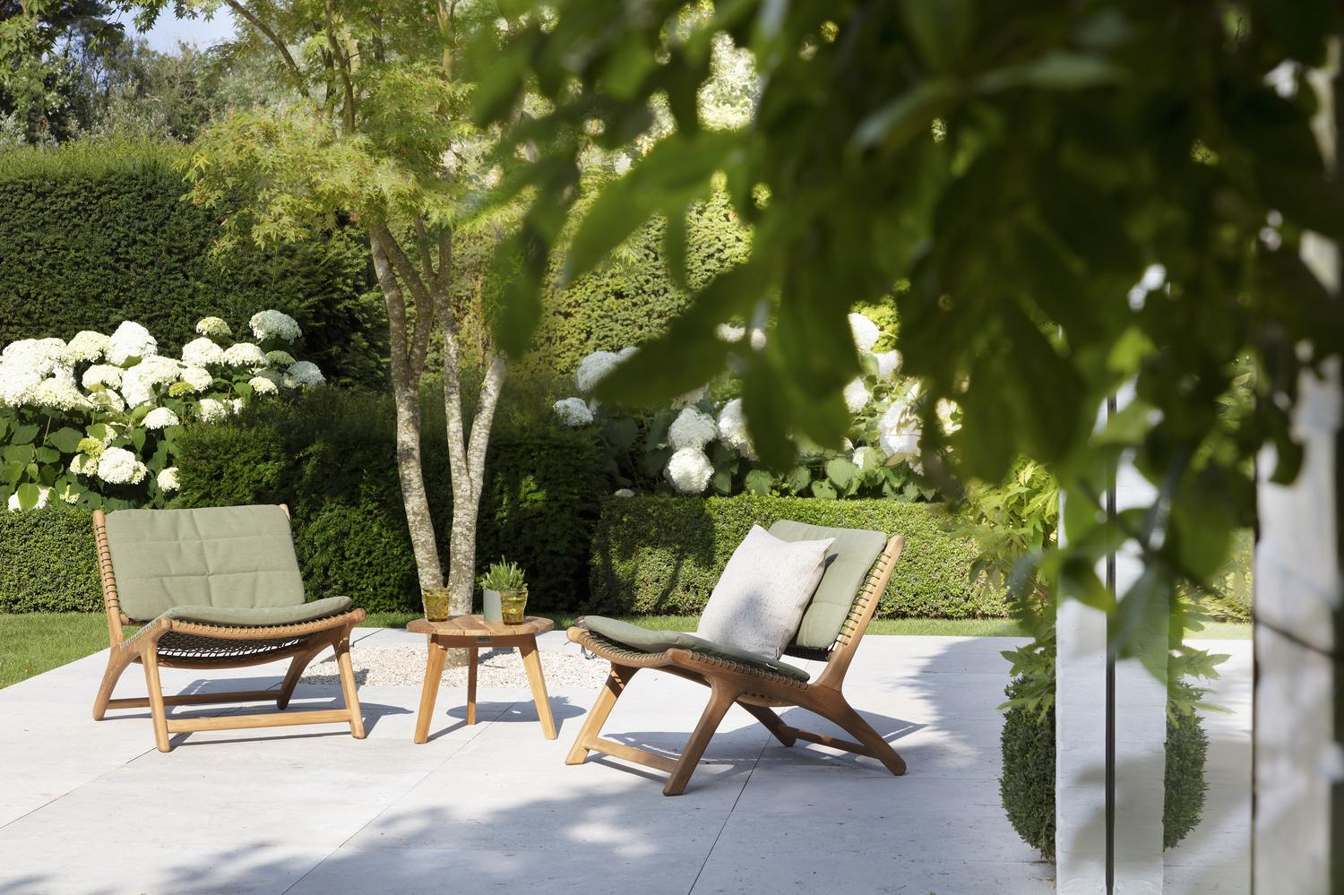 Cosito loungezetelkussen (zit en rug) in all weather sunbrella® luxe heritage leaf