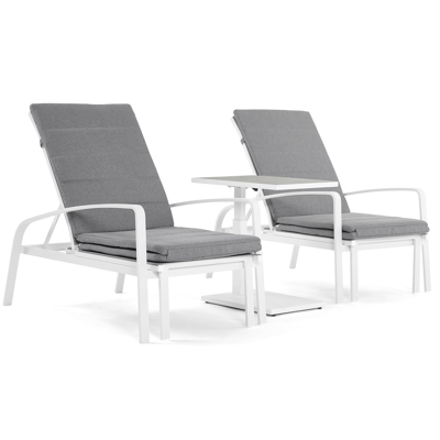 Asti ligbedkussen weather+ softtouch grijs