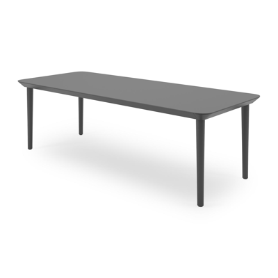 Orso tuintafel in zwart aluminium en volkeramiek nero black - L 240 x B 100 x H 75,5 cm