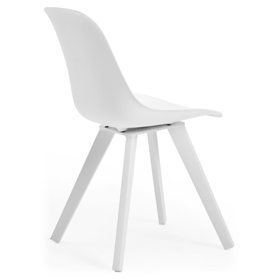 Chaise de jardin Viresa-Nano in aluminium blanc et matière synthétique blanc