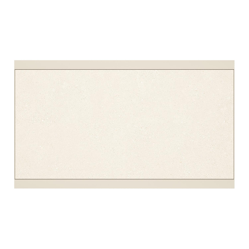 Alcudia loungetafel in beige aluminium en sintered stone beige - L 120 x B 70 cm