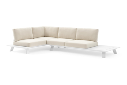 2-zit hoek links/rechts + 2-zit + zijtafel