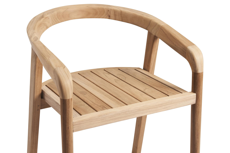 Lacrima barstoel in teak
