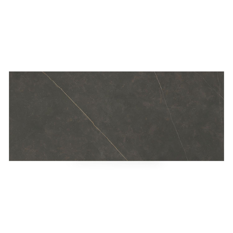 Cirello tuintafel in zwart aluminium en volkeramiek calatorao - L 240 x B 100 x H 75 cm