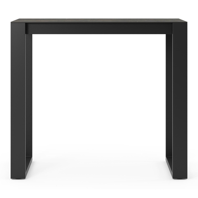 Verato bartafel in zwart aluminium en volkeramiek black obsession - L 120 x B 70 x H 106 cm