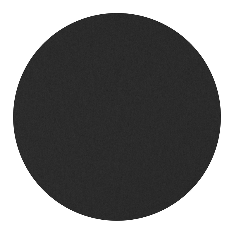 Table de jardin Fano en aluminium noir et céramique pleine nero black - Dia. 130 x H 75 cm