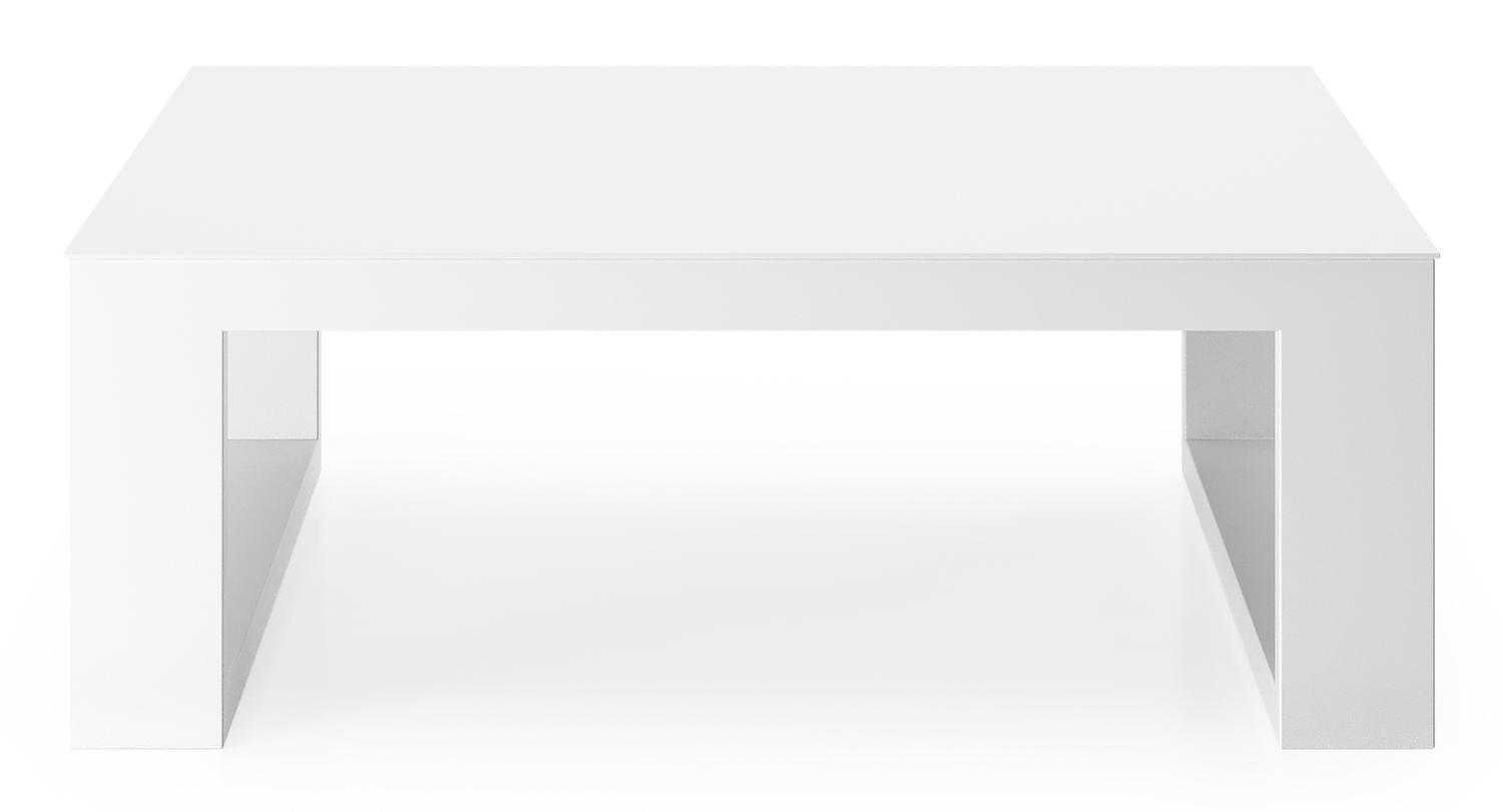 Verato hoektafel in wit aluminium - L 88 x B 88 x H 32 cm