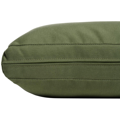 Caldela loungehoek in zwart aluminium met groen polyester kussens en loungetafel