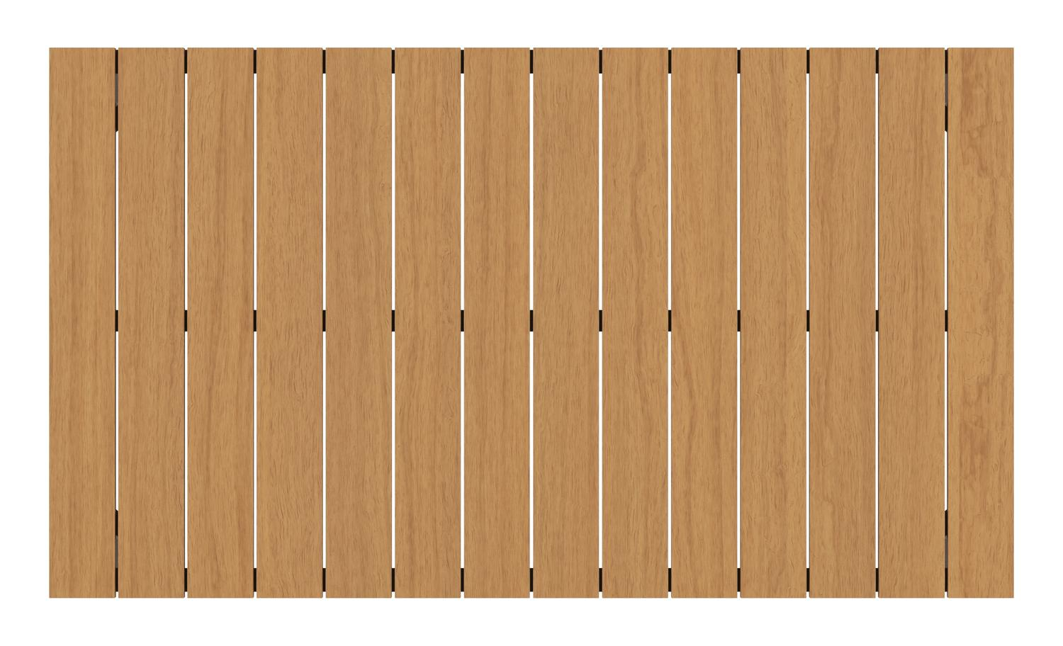 Toma tuintafel in zwart aluminium en polywood - L 140 x B 80 x H 72,5 cm