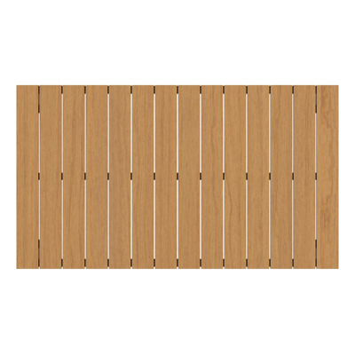 Toma tuintafel in zwart aluminium en polywood - L 140 x B 80 x H 72,5 cm