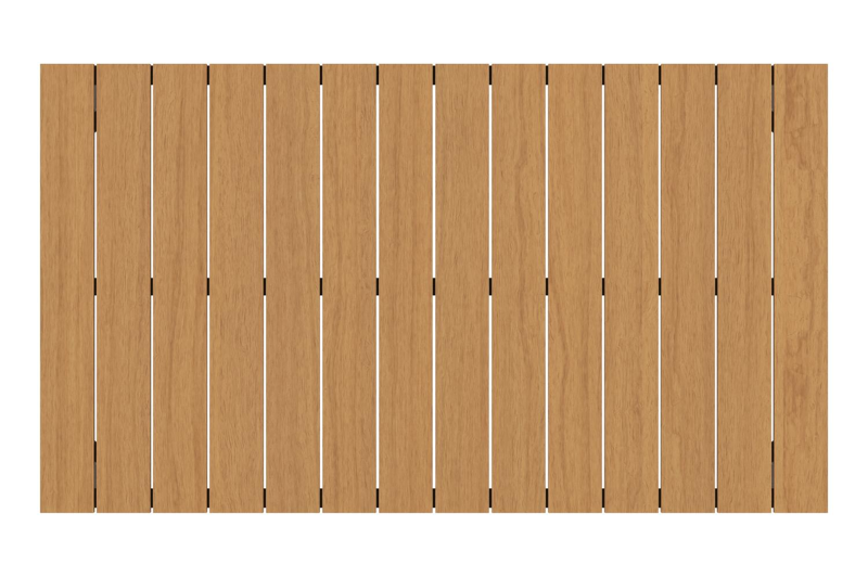 Toma tuintafel in zwart aluminium en polywood - L 140 x B 80 x H 72,5 cm