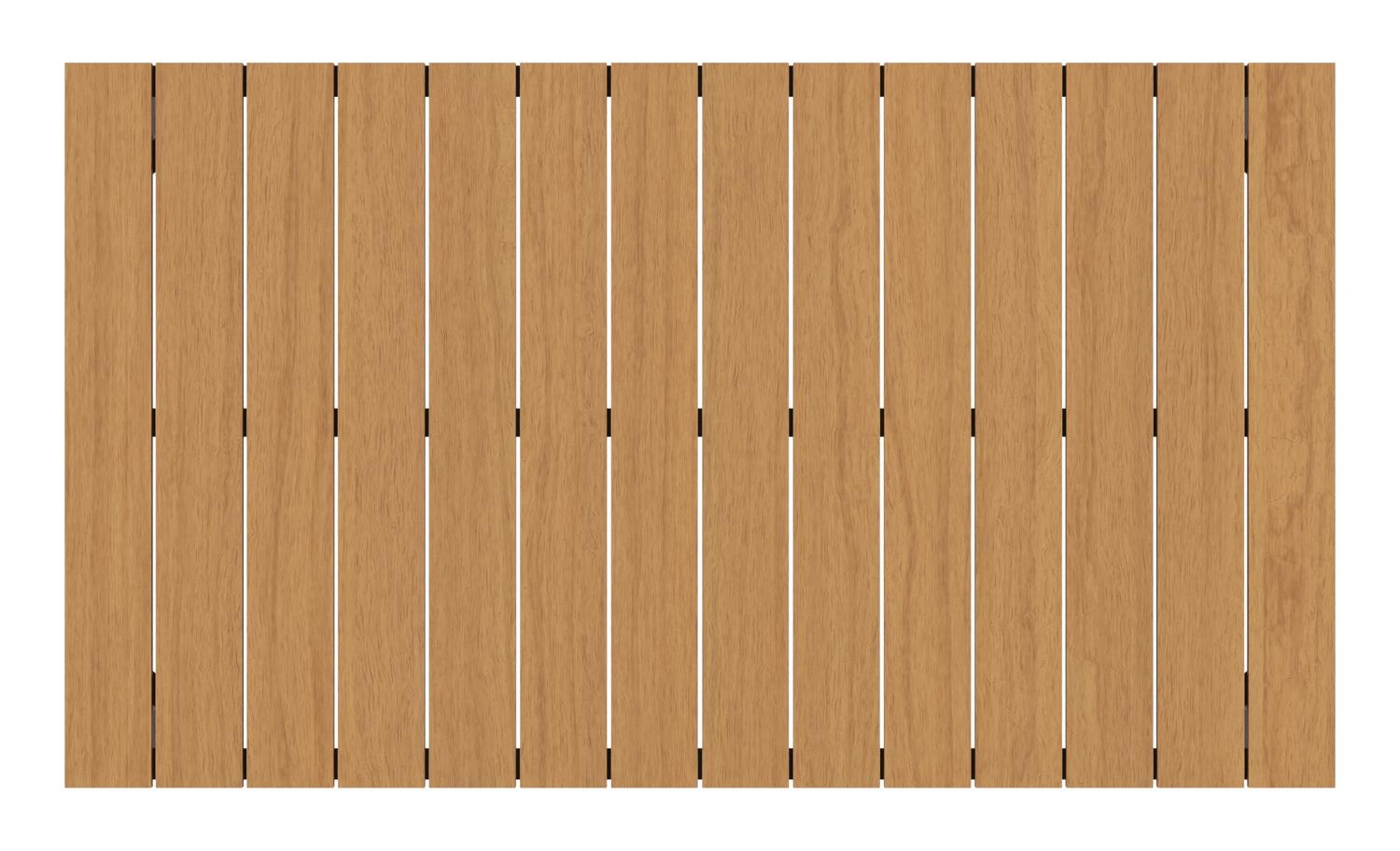 Toma tuintafel in zwart aluminium en polywood - L 140 x B 80 x H 73 cm