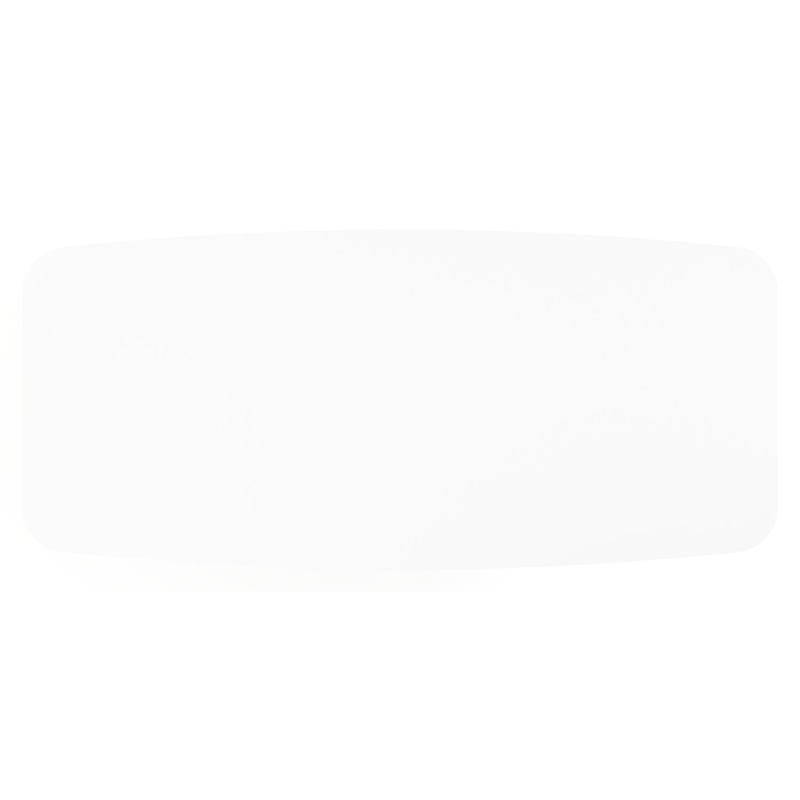 Lacrima tuintafel bootvorm in beige aluminium en volkeramiek Arctic White - L 255 x B 115 x H 74 cm