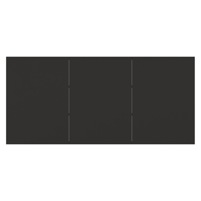 Calzo tuintafel rechthoekig in zwart aluminium en sintered stone zwart - L 220 x B 100 x H 74 cm