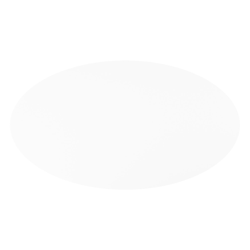 Fano tuintafel ovaal in zwart aluminium en volkeramiek Arctic White - L 240 x B 135 x H 75 cm