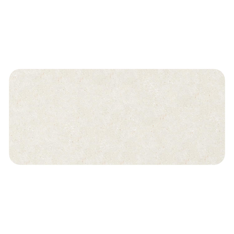 Orso tuintafel rechthoekig afgerond in wit aluminium en volkeramiek Shilin - L 200 x B 80 x H 74.5 cm