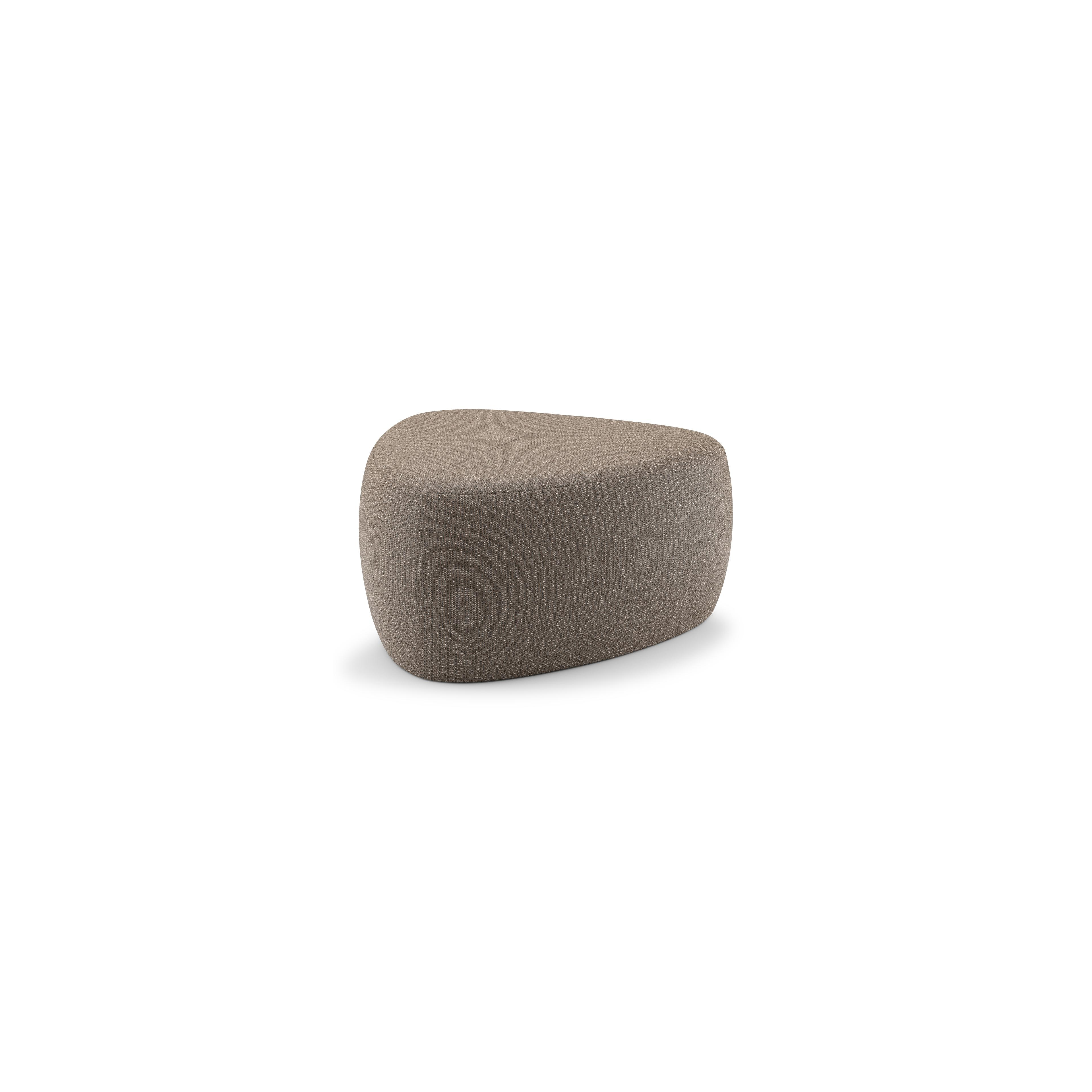 Pouf Masso en allweathersolica firenze bamboe - Lrg. 60 x Prof. 60 x Haut. 35 cm