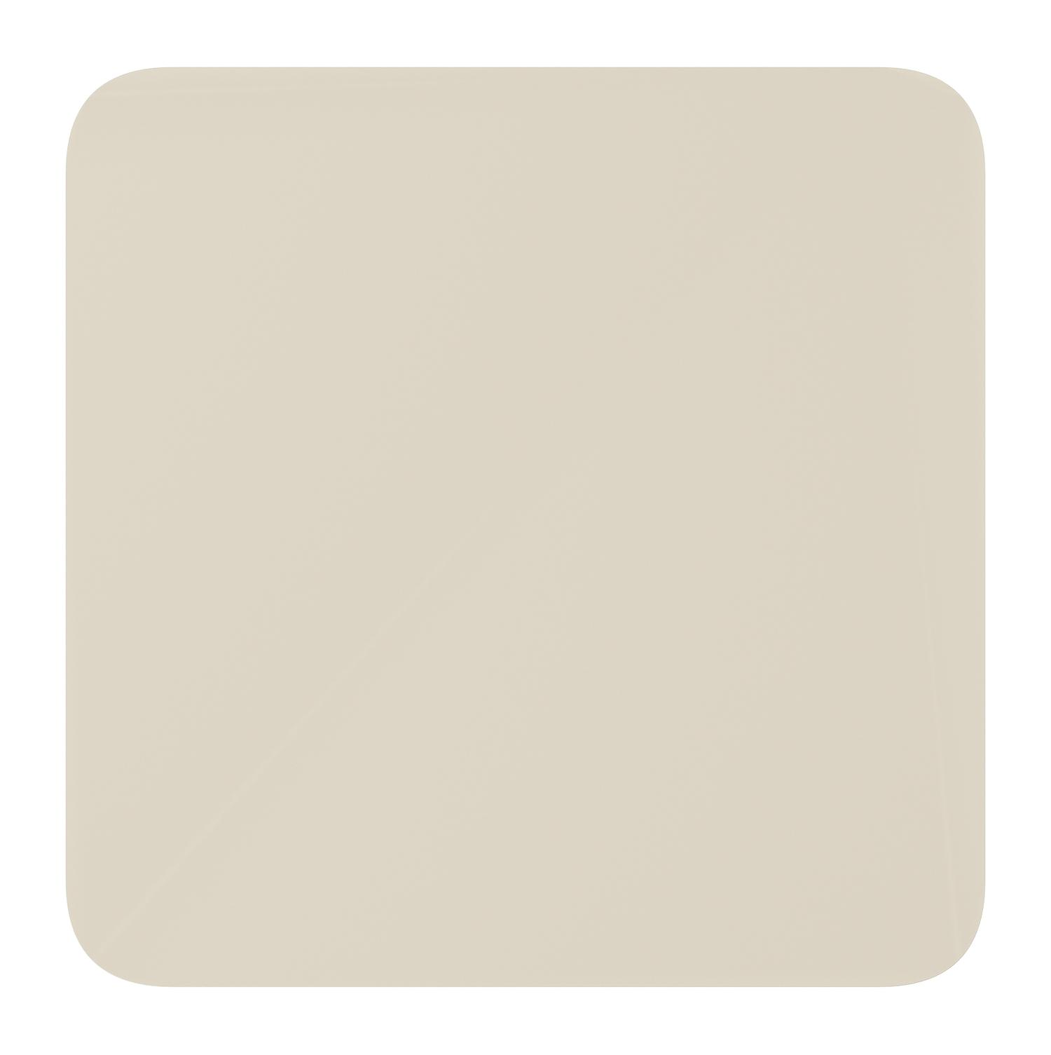 Fano inklapbare tuintafel afgerond vierkant in beige aluminium - L 80 x B 80 x H 73 cm