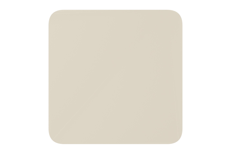Fano inklapbare tuintafel afgerond vierkant in beige aluminium - L 80 x B 80 x H 73 cm