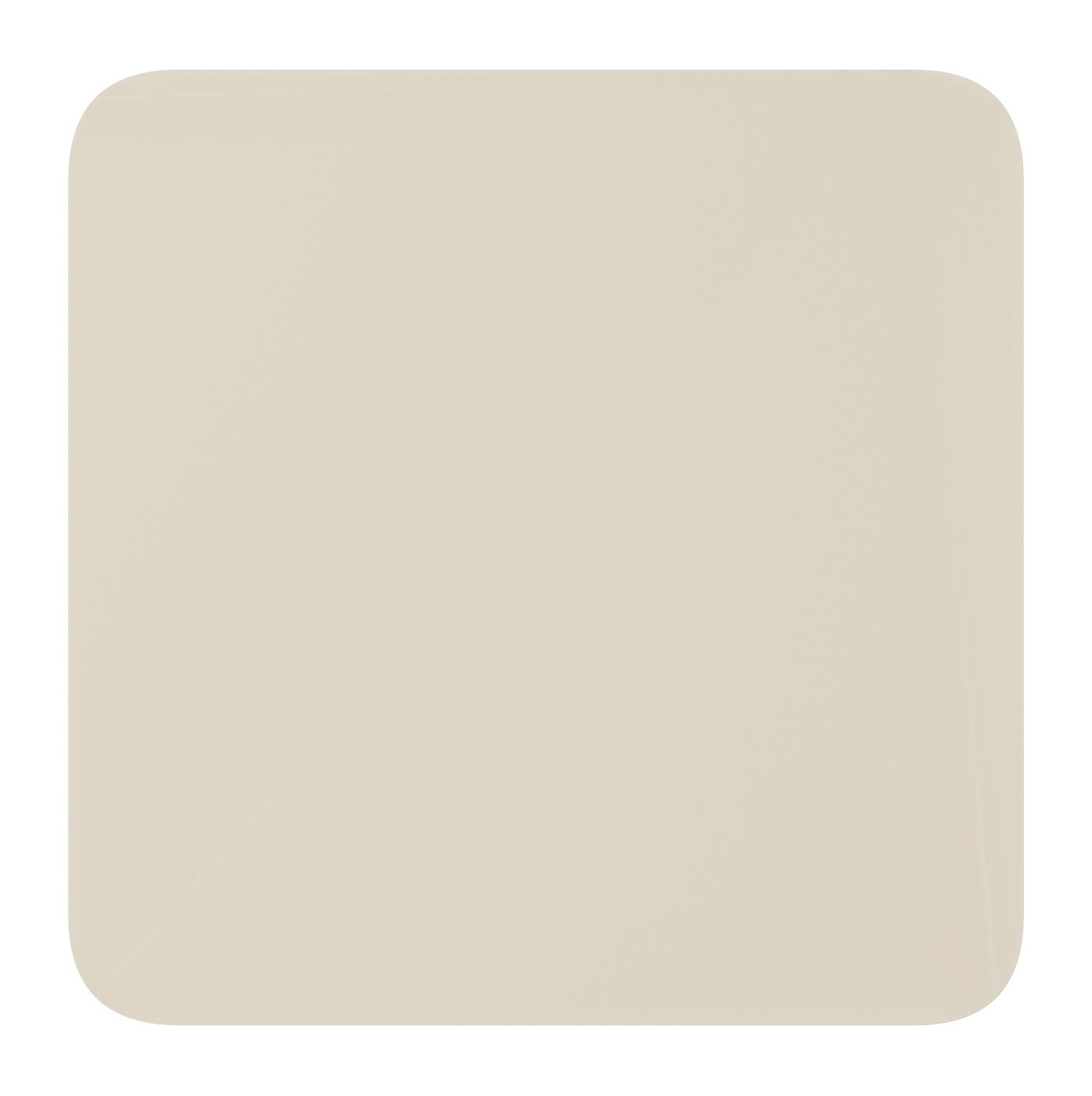 Table de jardin Fano inclinable carré arrondi en aluminium beige - Lg. 80 x Lrg. 80 x Haut. 73 cm