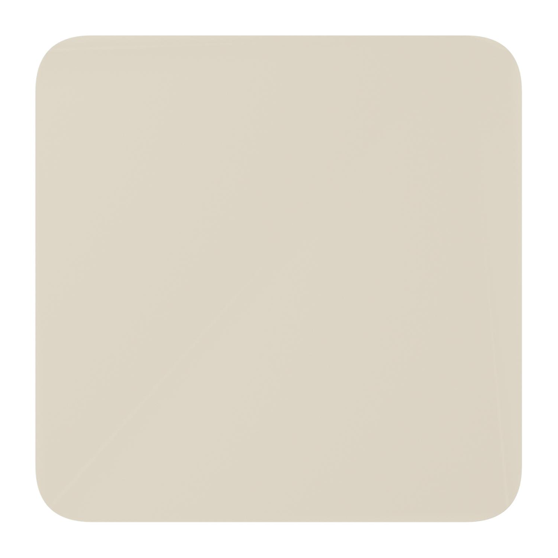 Fano inklapbare tuintafel afgerond vierkant in beige aluminium - L 80 x B 80 x H 73 cm