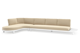 Chaise longue rechts + 3-zit