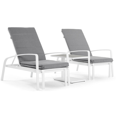 Asti ligbedkussen weather+ softtouch grijs