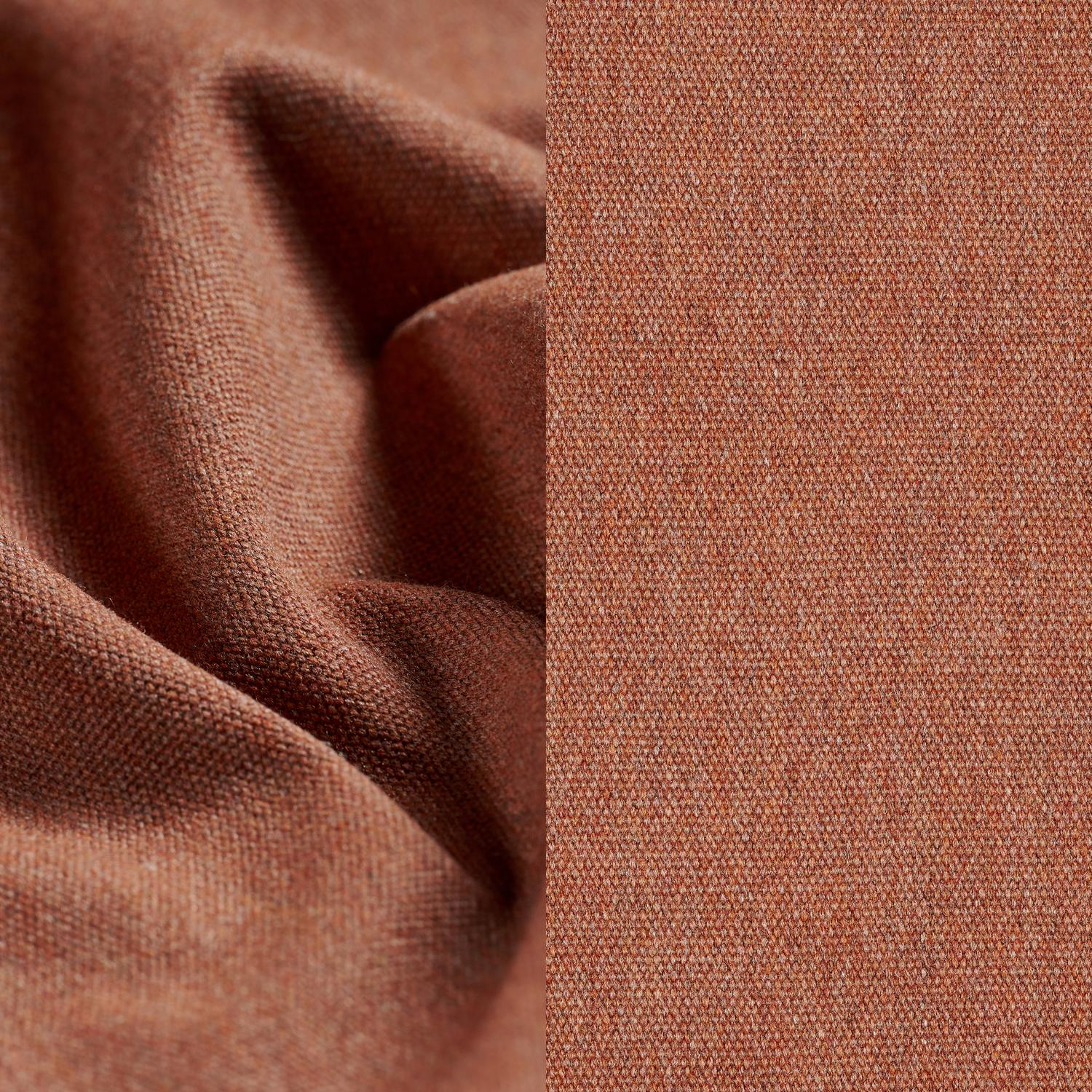 Sierkussen met franjes 45 x 45 cm in all weather sunbrella luxe heritage rust