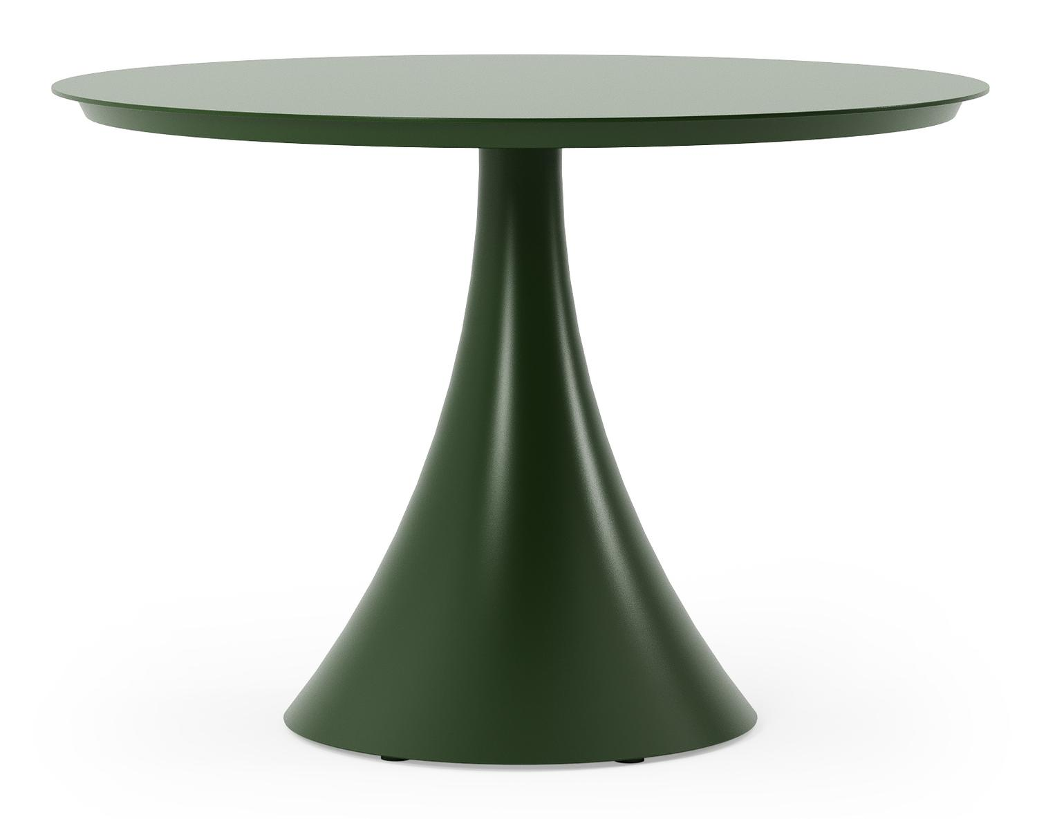 Fano tuintafel in groen aluminium - Dia. 110 x H 75 cm