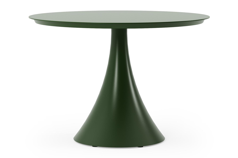 Fano tuintafel in groen aluminium - Dia. 110 x H 75 cm