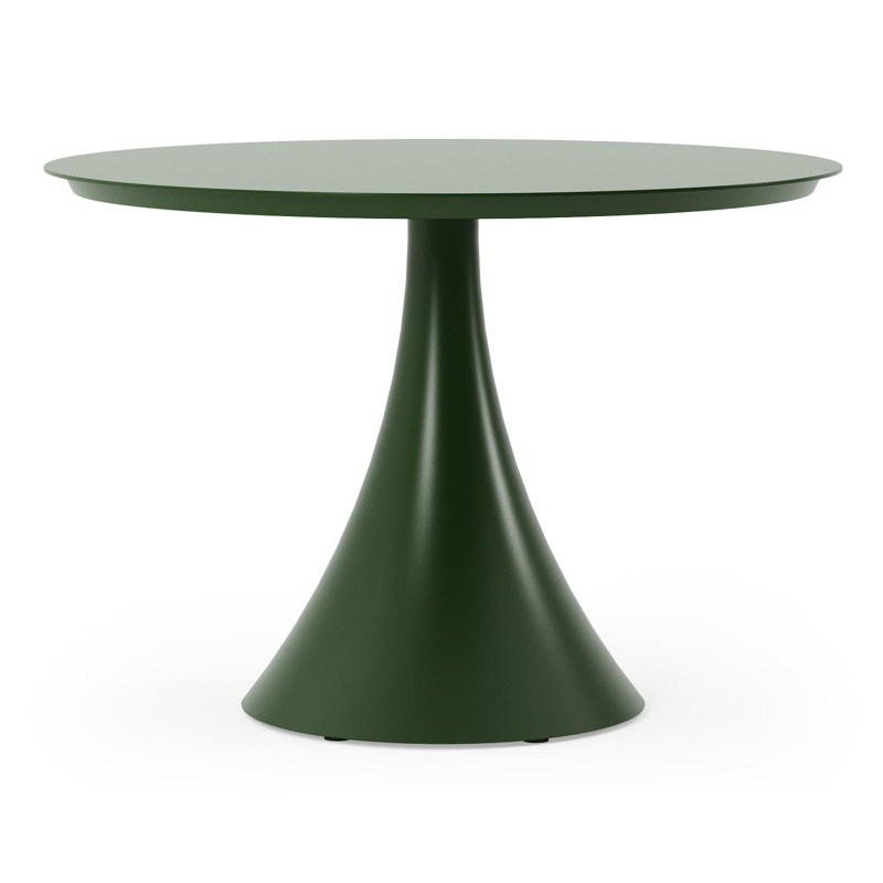 Fano tuintafel in groen aluminium - Dia. 110 x H 75 cm