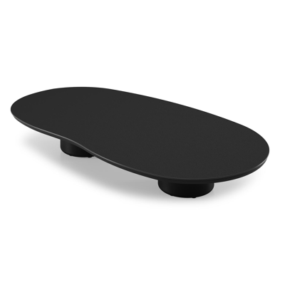 Amico loungetafel organisch in zwart aluminium en volkeramiek Nero Black - L 170 x B 91 x H 25 cm