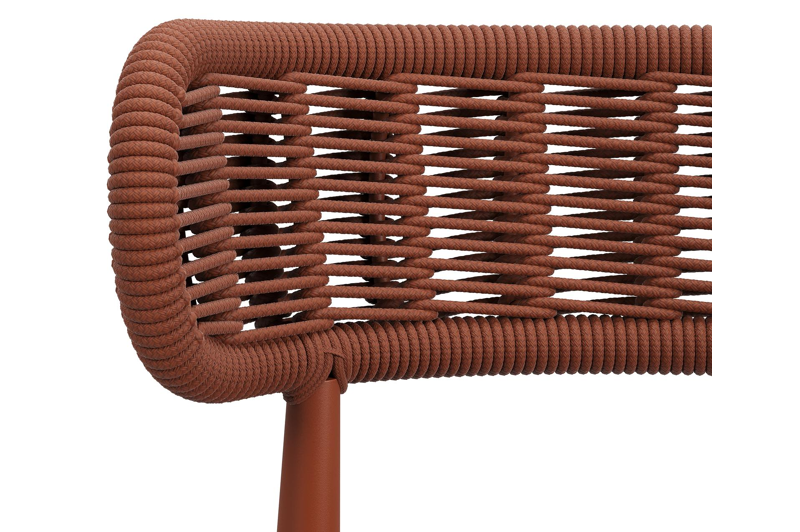 Lomo tuinstoel in roestbruin aluminium