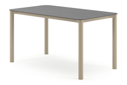 Rechthoekig afgerond - L 140 x B 80 x H 75 cm