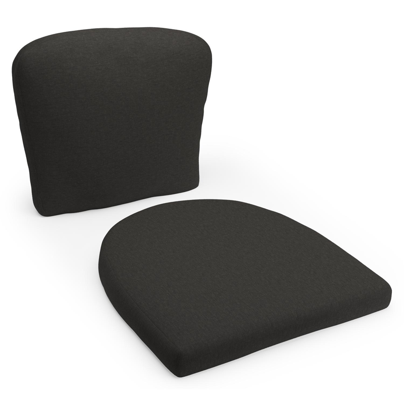 Orso luxe stoelkussen (zit en rug) (luxe) in all weather sunbrella® luxe heritage char