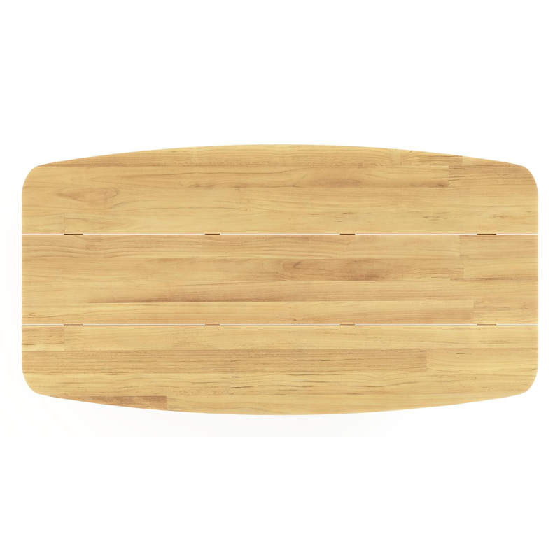 Lacrima tuintafel bootvorm in teak - L 180 x B 95 cm
