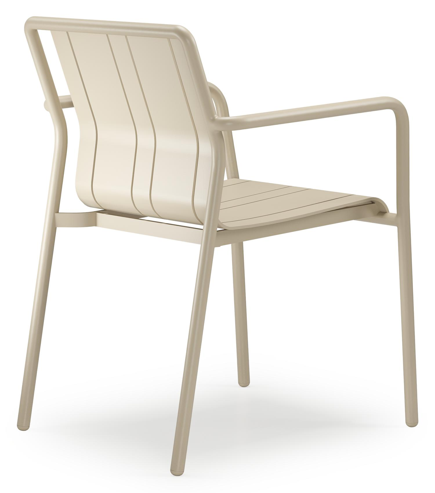 Bolito tuinstoel in beige aluminium