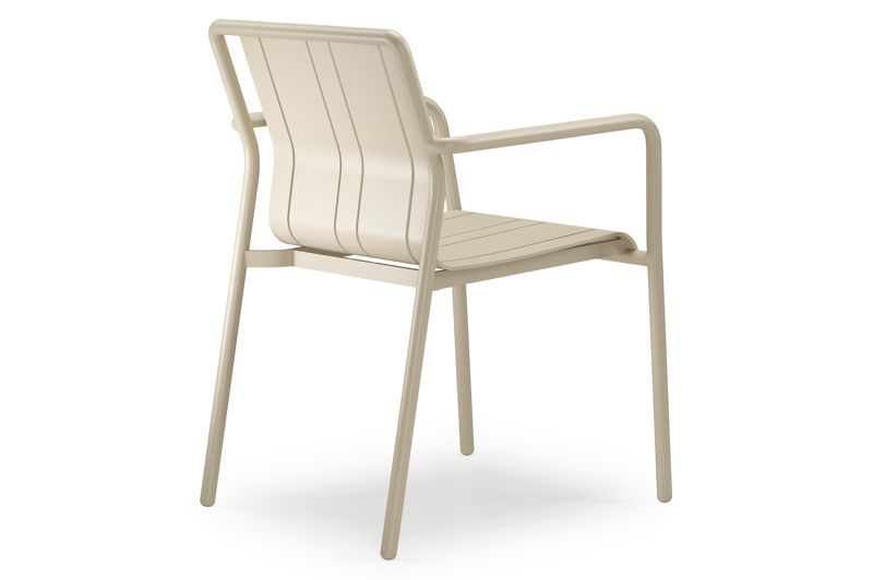 Bolito tuinstoel in beige aluminium