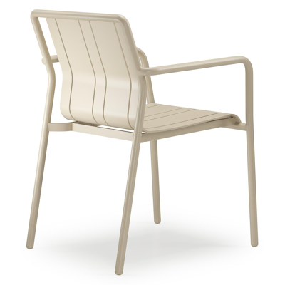 Bolito tuinstoel in beige aluminium