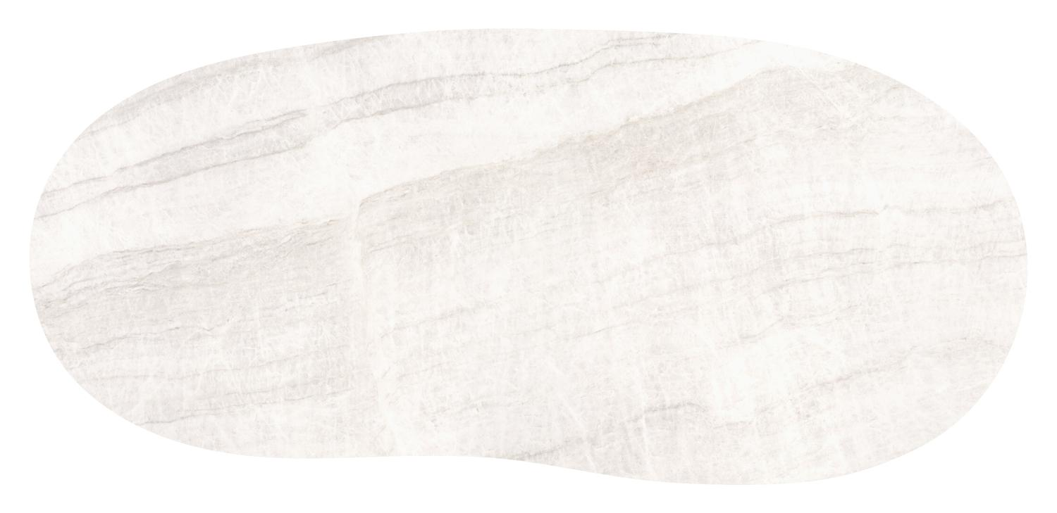 Amico tuintafel organisch in zwart aluminium en volkeramiek Taj Mahal - L 240 x B 110 x H 73.5 cm