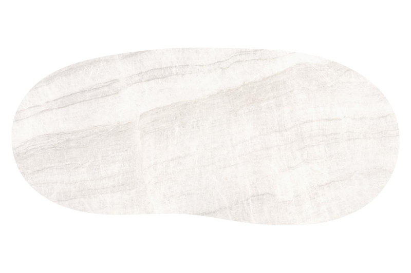 Amico tuintafel organisch in zwart aluminium en volkeramiek Taj Mahal - L 240 x B 110 x H 73.5 cm