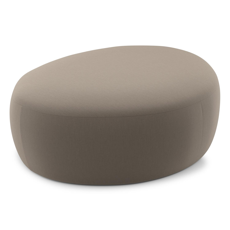 Amico poef in Natte Heather Grey All Weather Sunbrella® Luxe