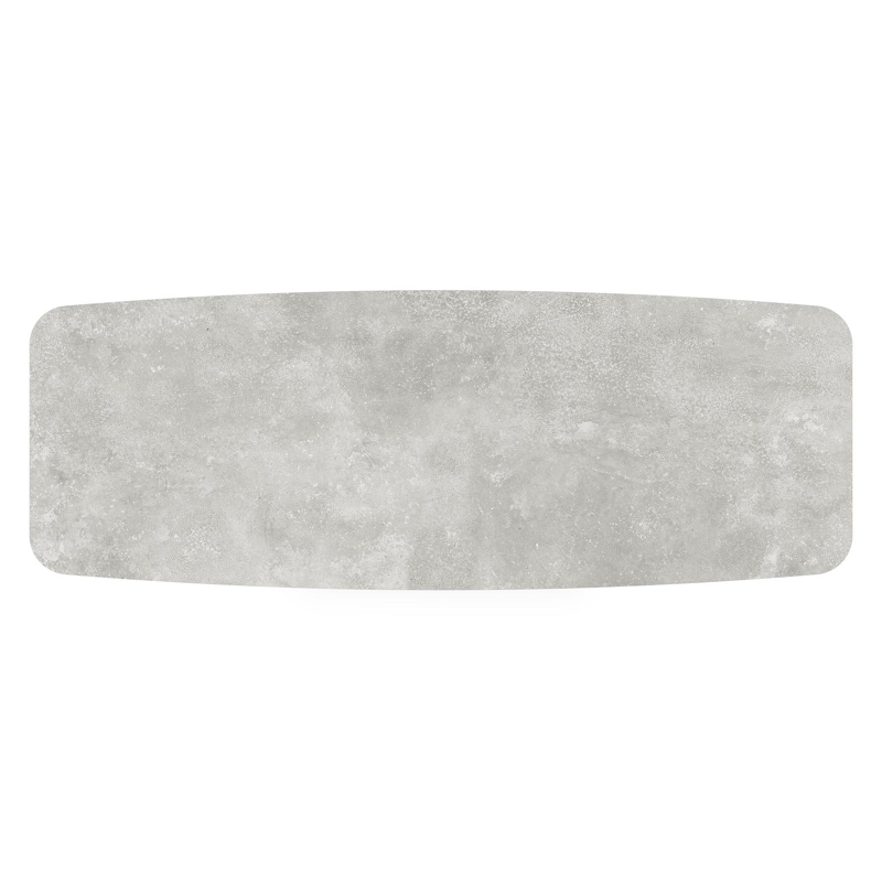 Cesano tuintafel bootvorm in zwart aluminium en volkeramiek New York - L 315 x B 115 x H 73 cm