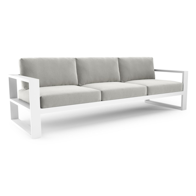 Verato loungebank in wit aluminium met lopi ash all weather sunbrella® luxe kussen