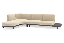 Chaise longue rechts + 2-zit
