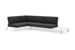 2-zit hoek links/rechts + 2-zit + zijtafel