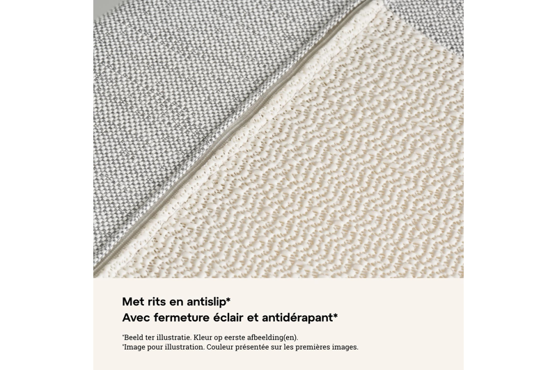 Coussin de chaise Lacrima en corde en all weather sunbrella® luxe savane zinc