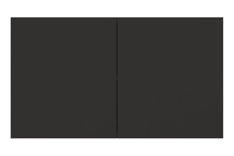 Toma tuintafel in zwart aluminium en zwart sintered stone - L 140 x B 80 x H 72.5 cm