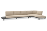 Chaise longue links + 3-zit