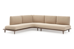 Chaise longue rechts + 2-zit